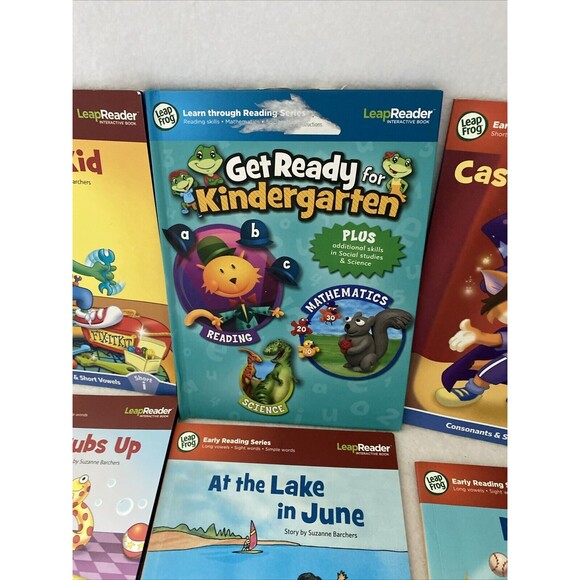 Leap Frog Tag Reading Books Consonants Short Long Vowels Lot of 7 books Kinder - Picture 7 of 8